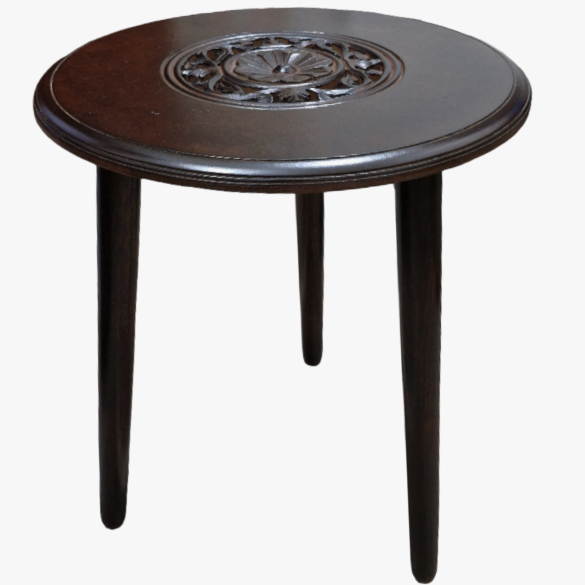 Wooden Carved Top Foldable Stool