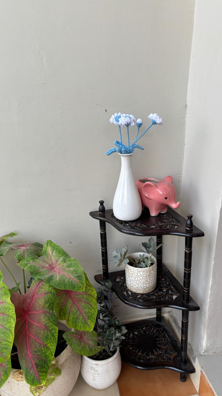 Wooden Planter Stand – 3 Tier Plant Stand for Indoor & Outdoor Use