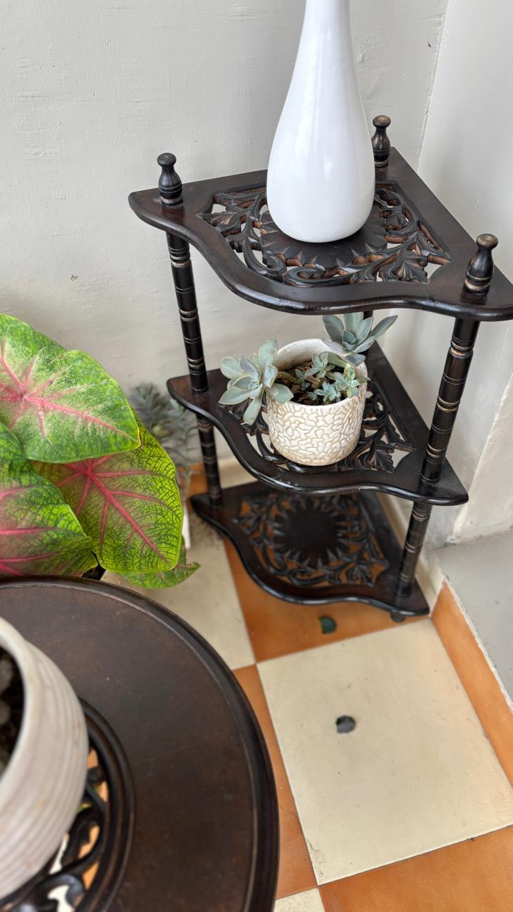 Wooden Planter Stand – 3 Tier Plant Stand for Indoor & Outdoor Use